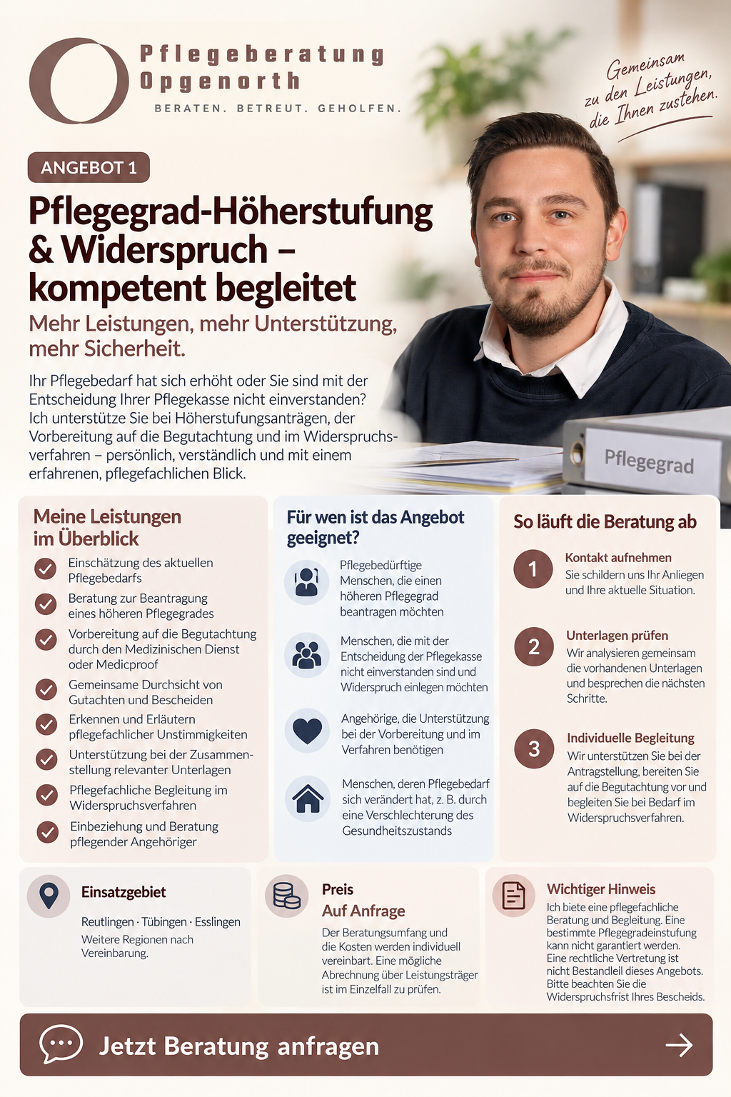 Pflegegrad-Höherstufung & Widerspruch – kompetent begleitet